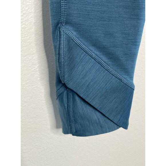 Nike Heather Blue Yoga Wrap 7/8 Tight Crossover Waist Active Leggings - Picture 6 of 10